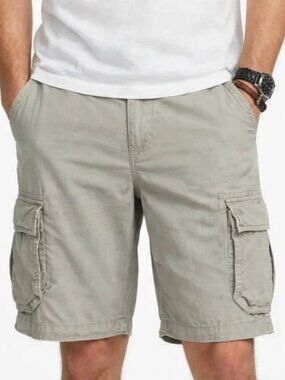 American Eagle Outfitters Cargo Shorts Size 32 Longboard Khaki Y2K. Gringe Hikng